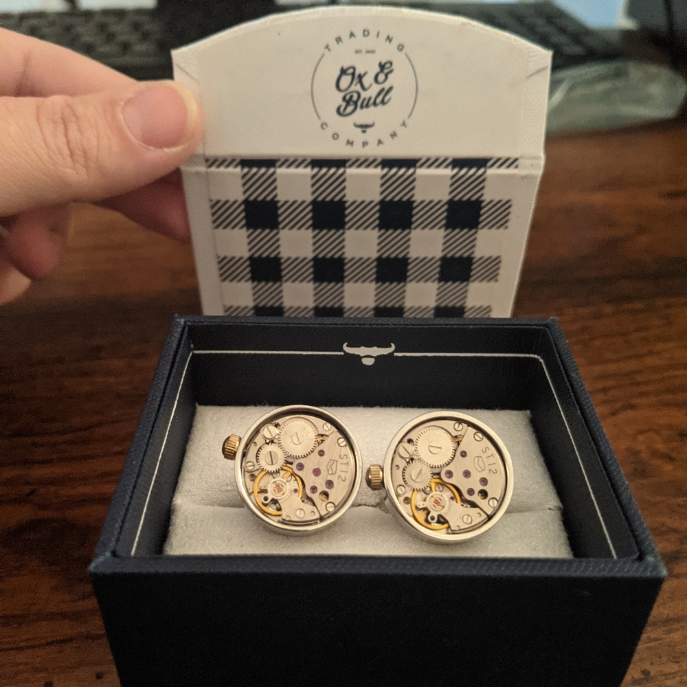 Ox and Bull Kinetic Cufflinks